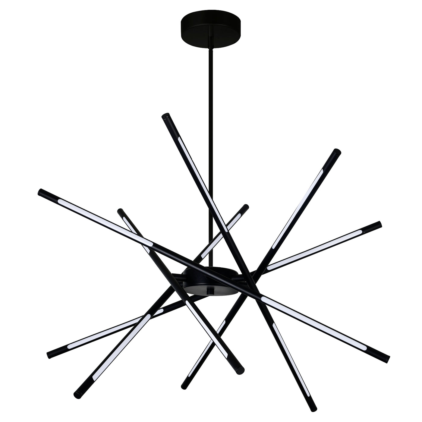 Oskil Chandeliers Black Finish LED 31in