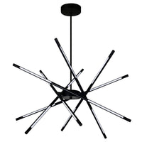 Oskil Chandeliers Black Finish LED 31in