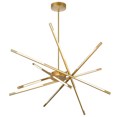 Oskil Chandeliers Satin Gold Integrated LED