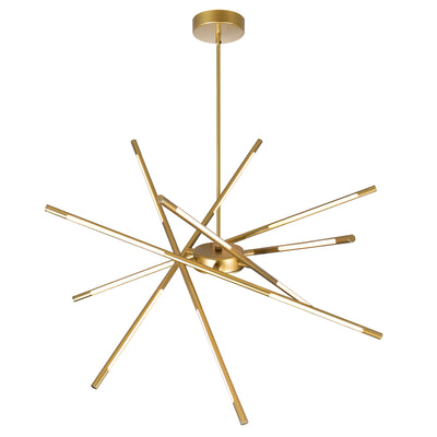 Oskil Chandeliers Satin Gold Integrated LED