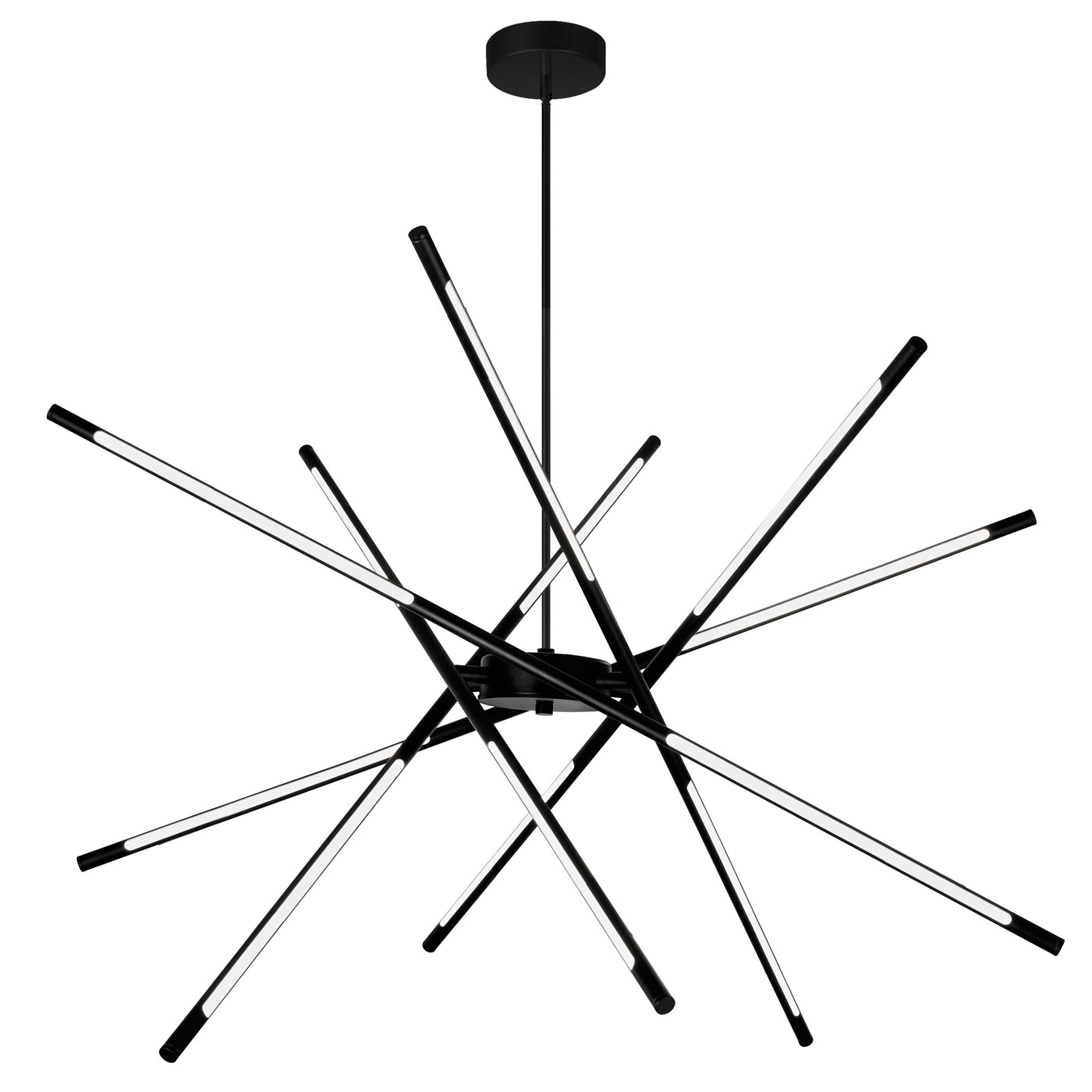 Oskil Chandeliers 43in Black Integrated LED