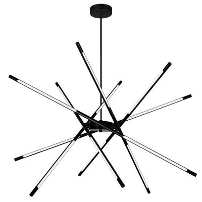 Oskil Chandeliers 43in Black Integrated LED