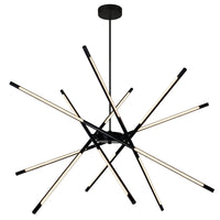 Oskil Chandeliers 43in Black Integrated LED