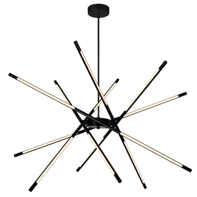 Oskil Chandeliers 43in Black Integrated LED