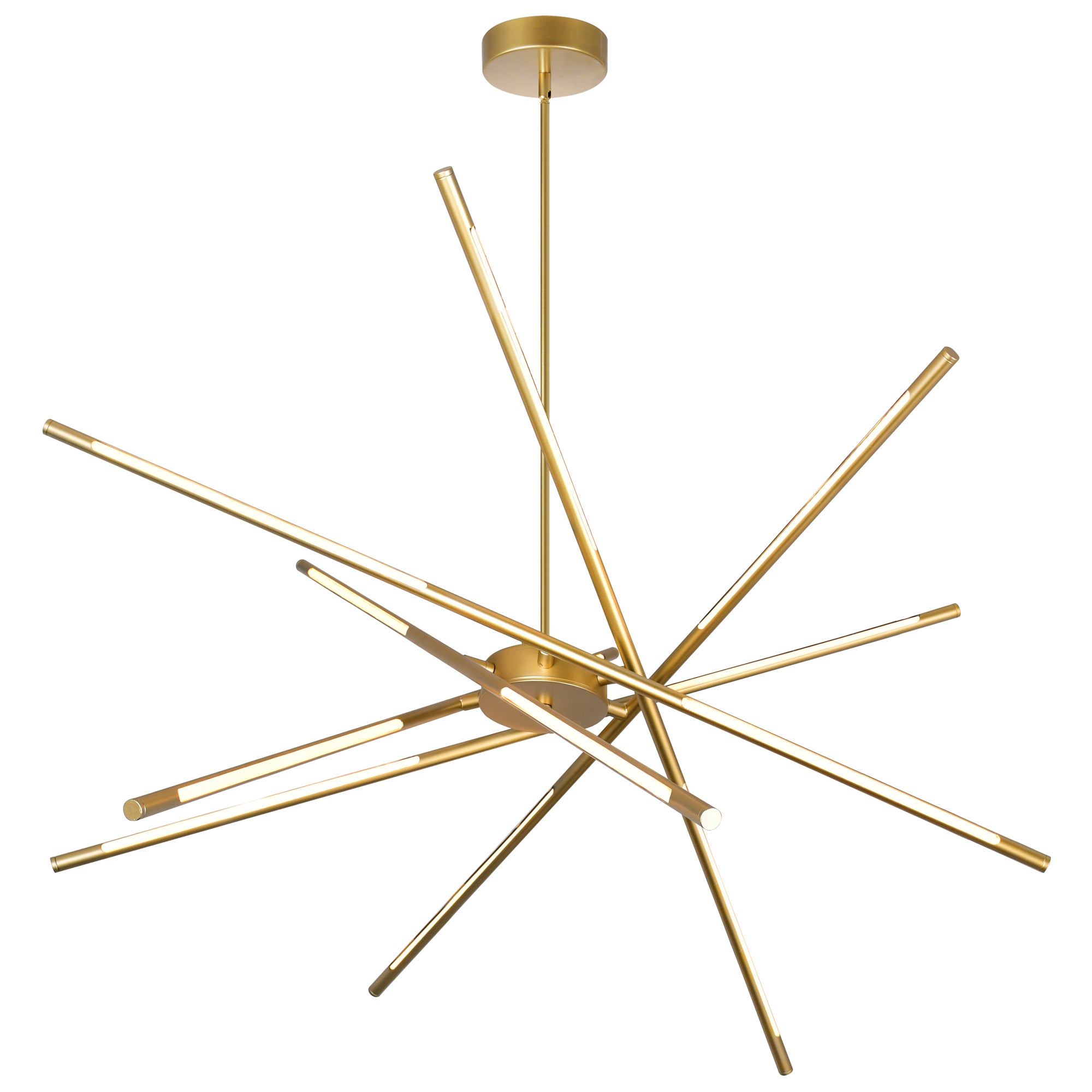 Oskil Chandeliers Satin Gold 43in LED
