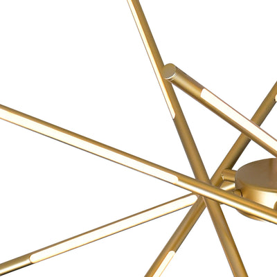 Oskil Chandeliers Satin Gold 43in LED