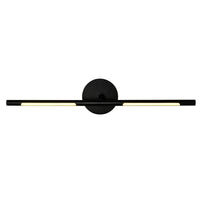 Oskil Vanity Lights Integrated Black 24in
