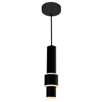 Lena Pendants Black Integrated LED 5 Inch