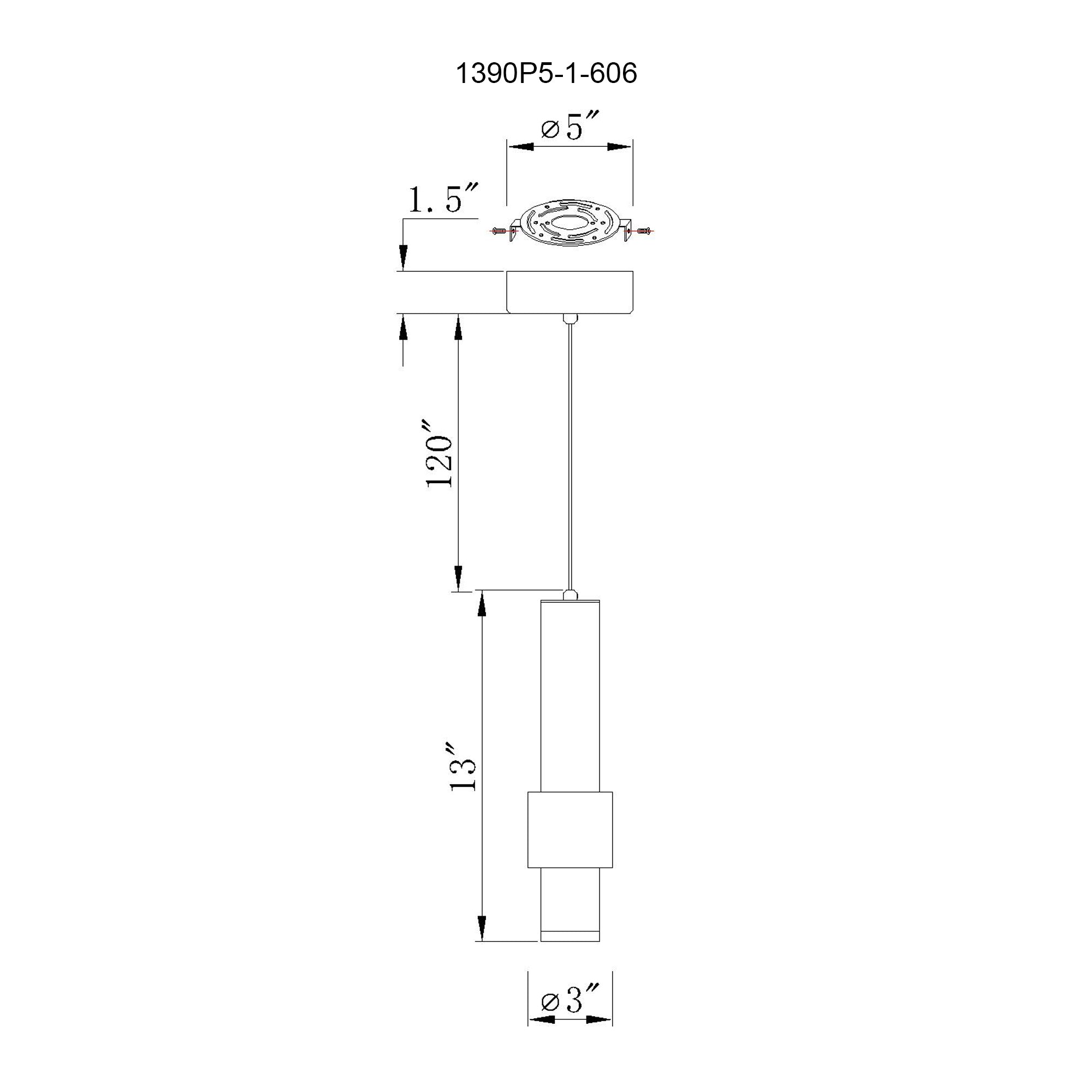 Lena Pendants Satin Nickel 5 Inch LED