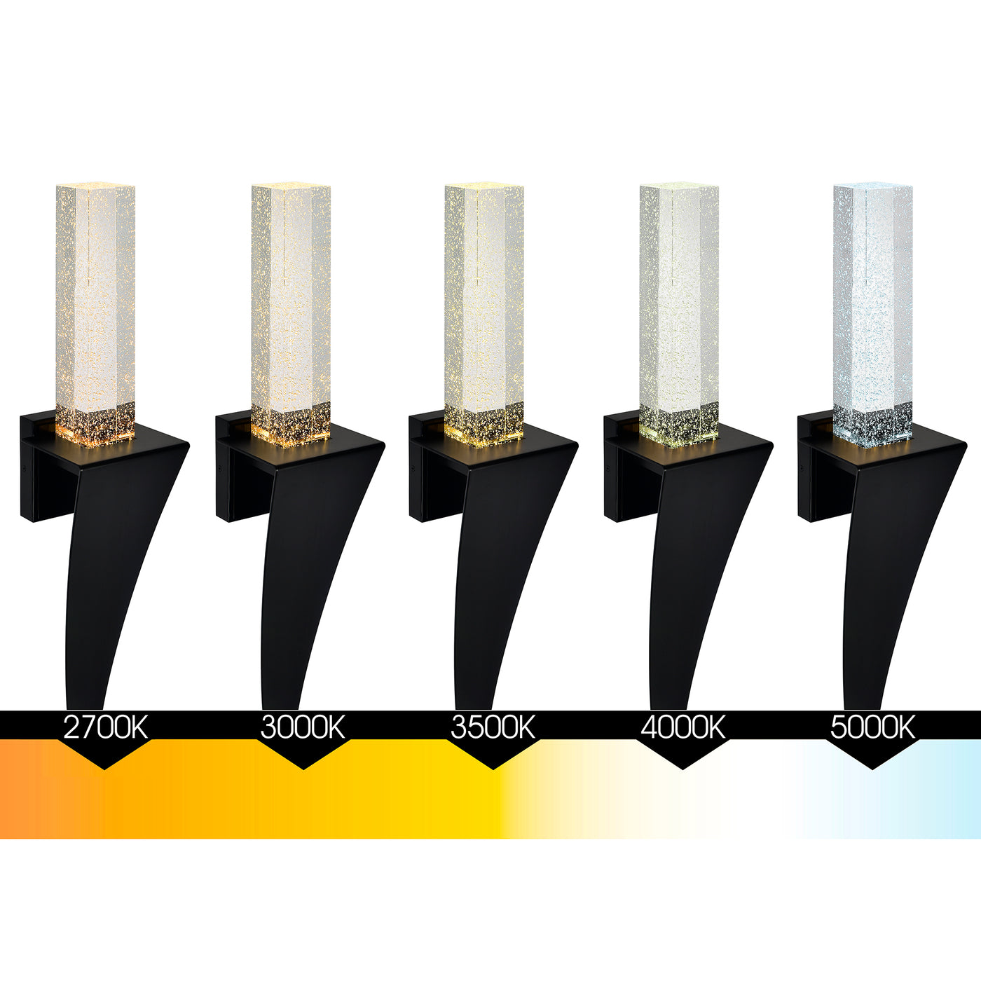 Catania Wall Lights Black LED Metal