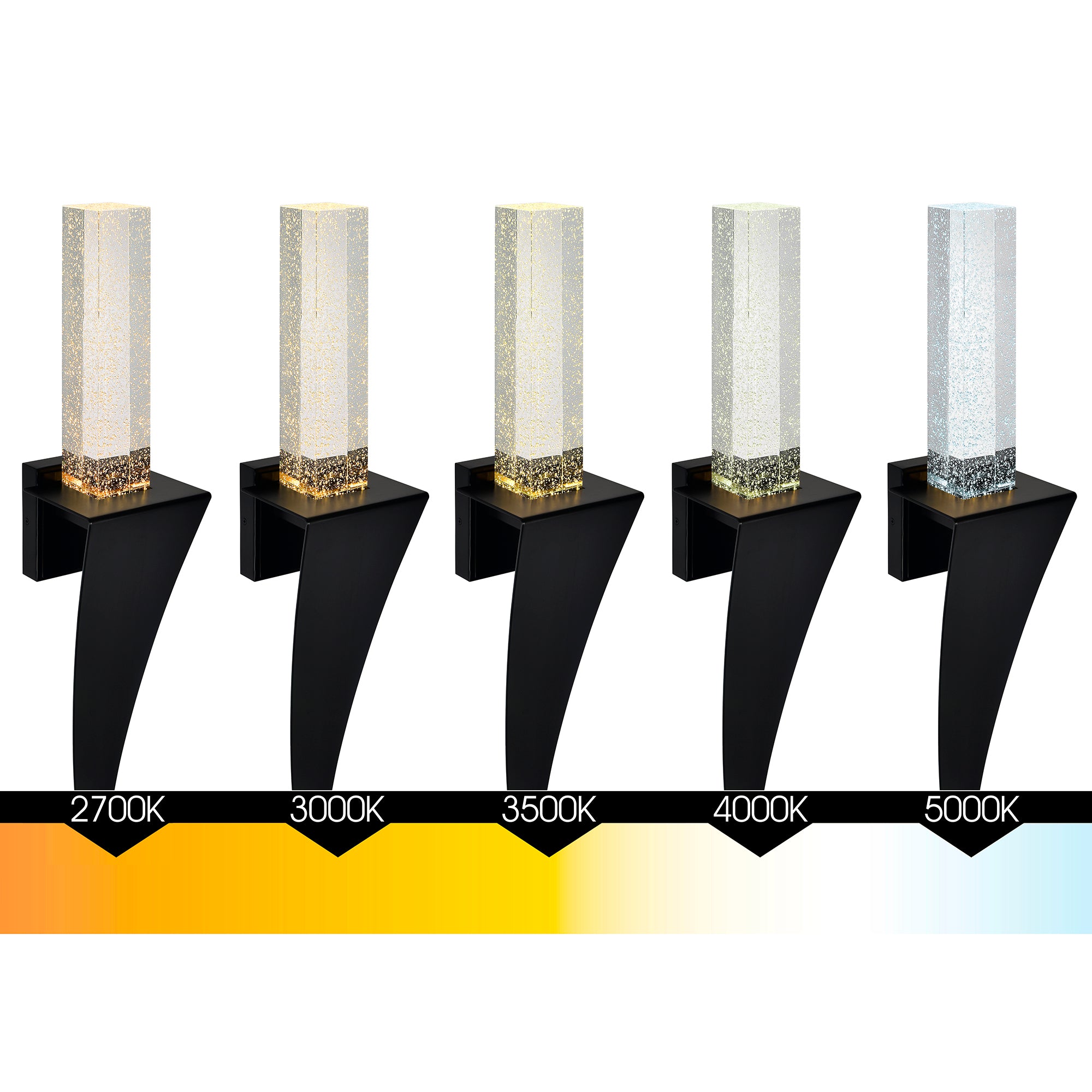 Catania Wall Lights Black LED Metal