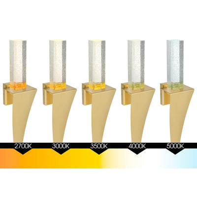 Catania Satin Gold Integrated LED Wall Light
