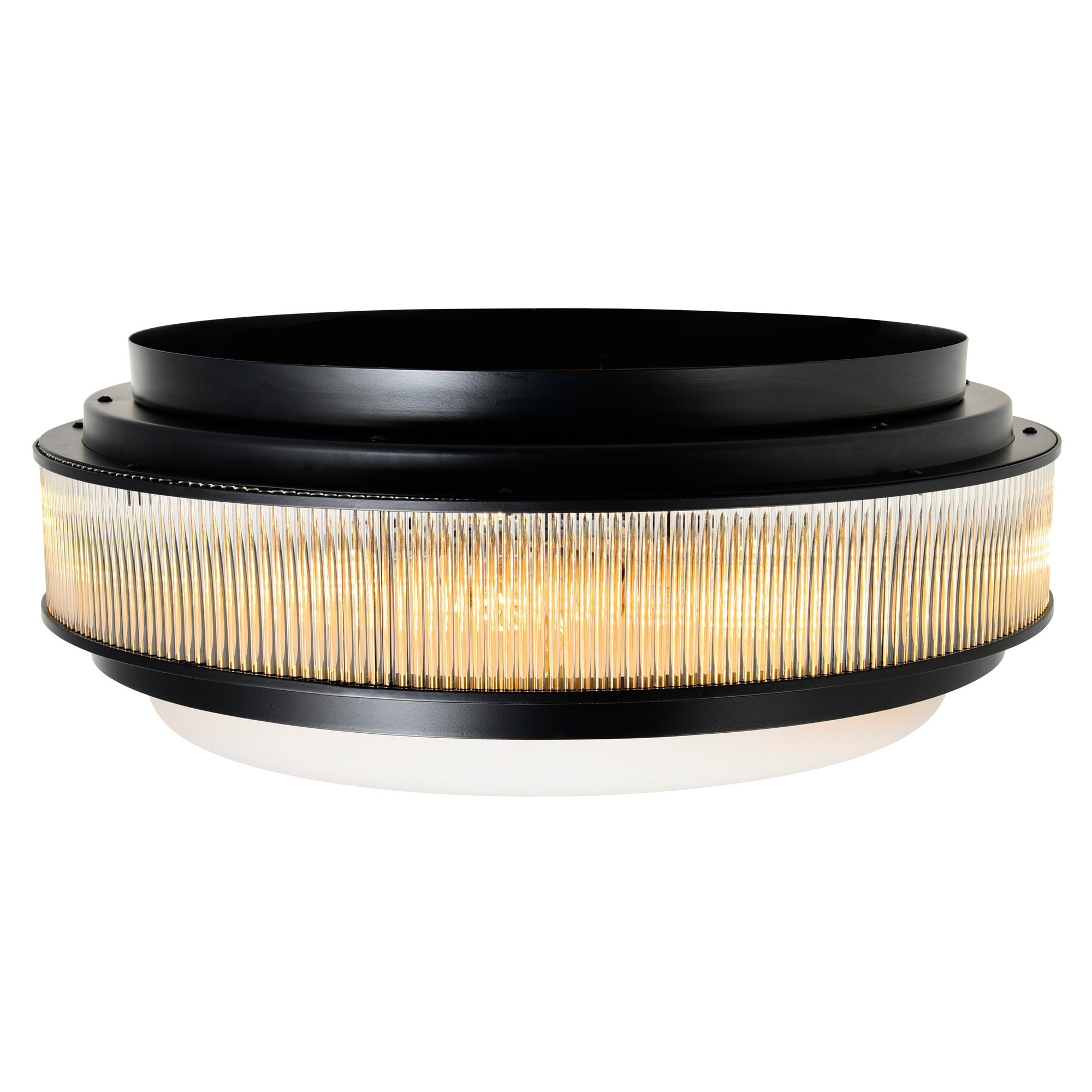 Valdivia Flush Mounts 4 Lights Black Finish