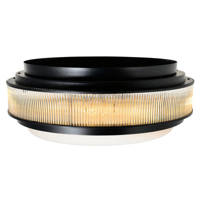 Valdivia Flush Mounts 4 Lights Black Finish