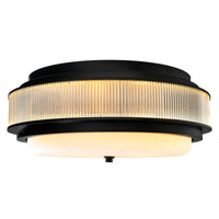 Valdivia Flush Mounts 4 Lights Black Finish