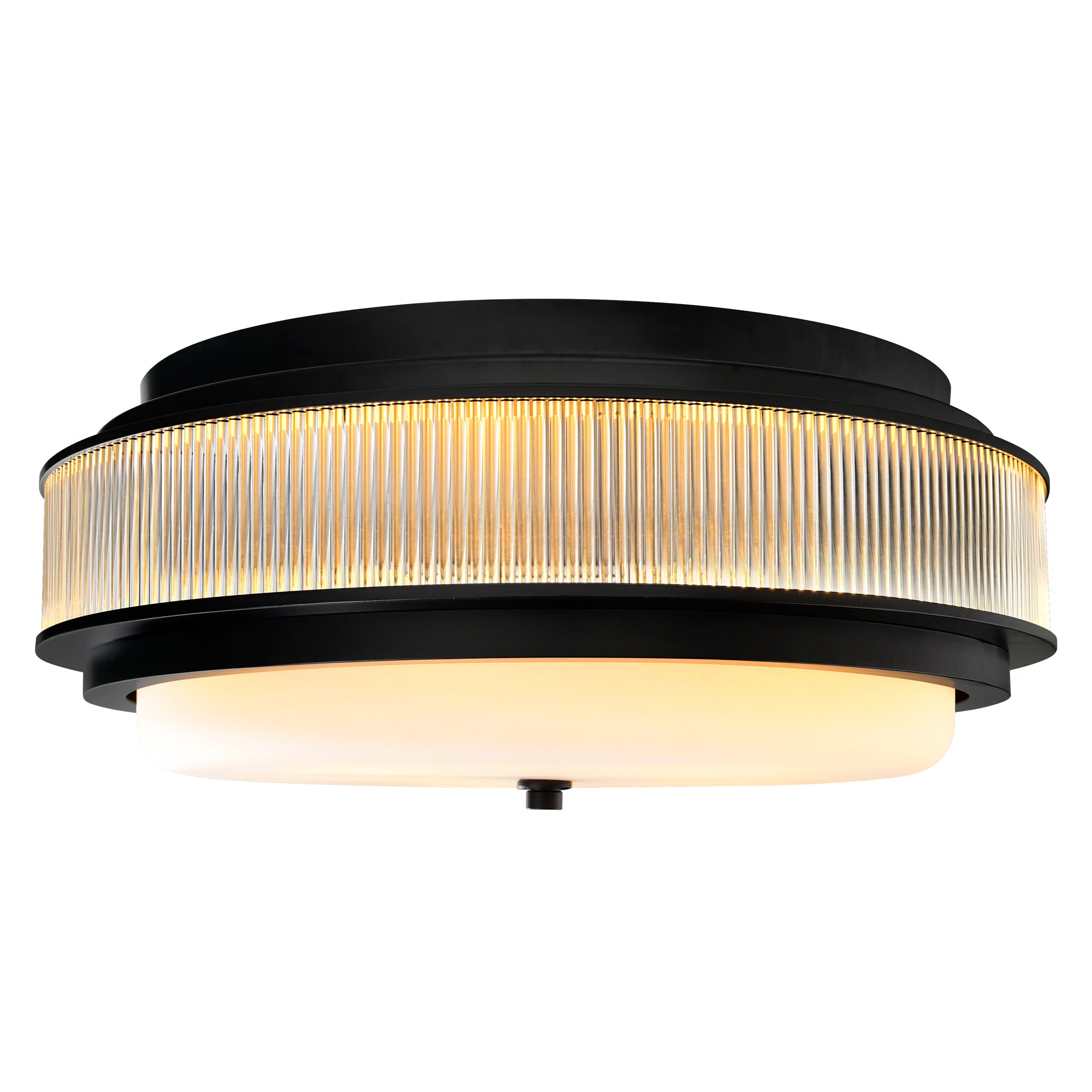 Valdivia Flush Mounts 4 Lights Black Finish