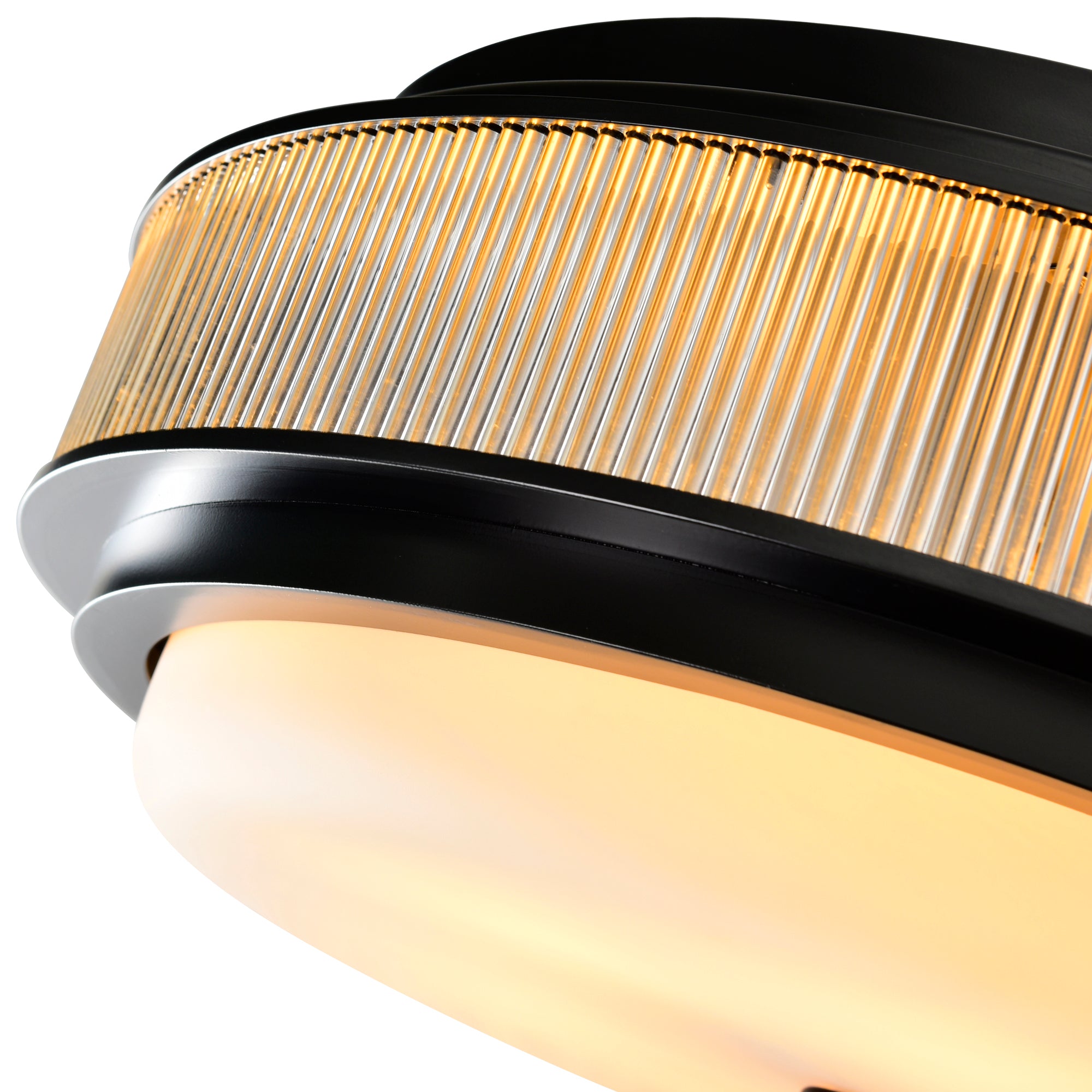 Valdivia Flush Mounts 5 Light Black Finish
