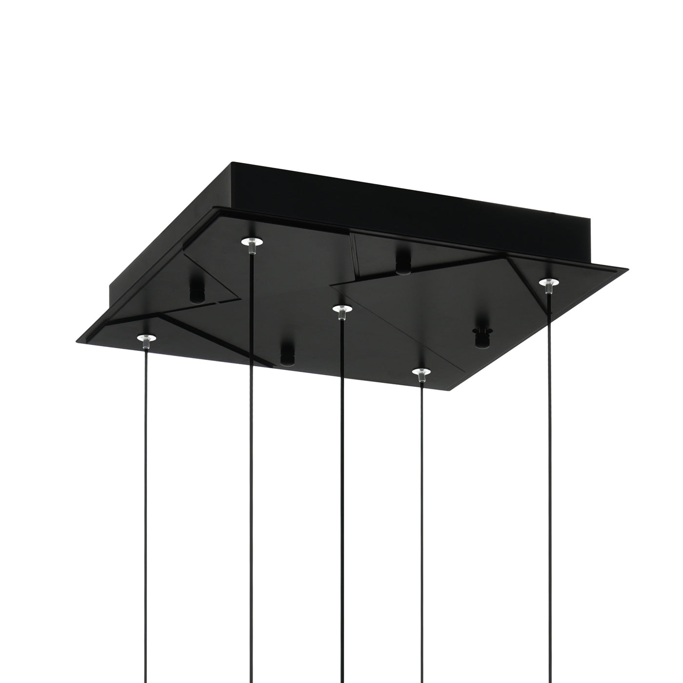 Valira Pendants Black LED 12in Glass