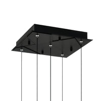 Valira Pendants Black LED 12in Glass