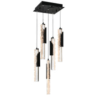 Valira Pendants Black LED 12in Glass