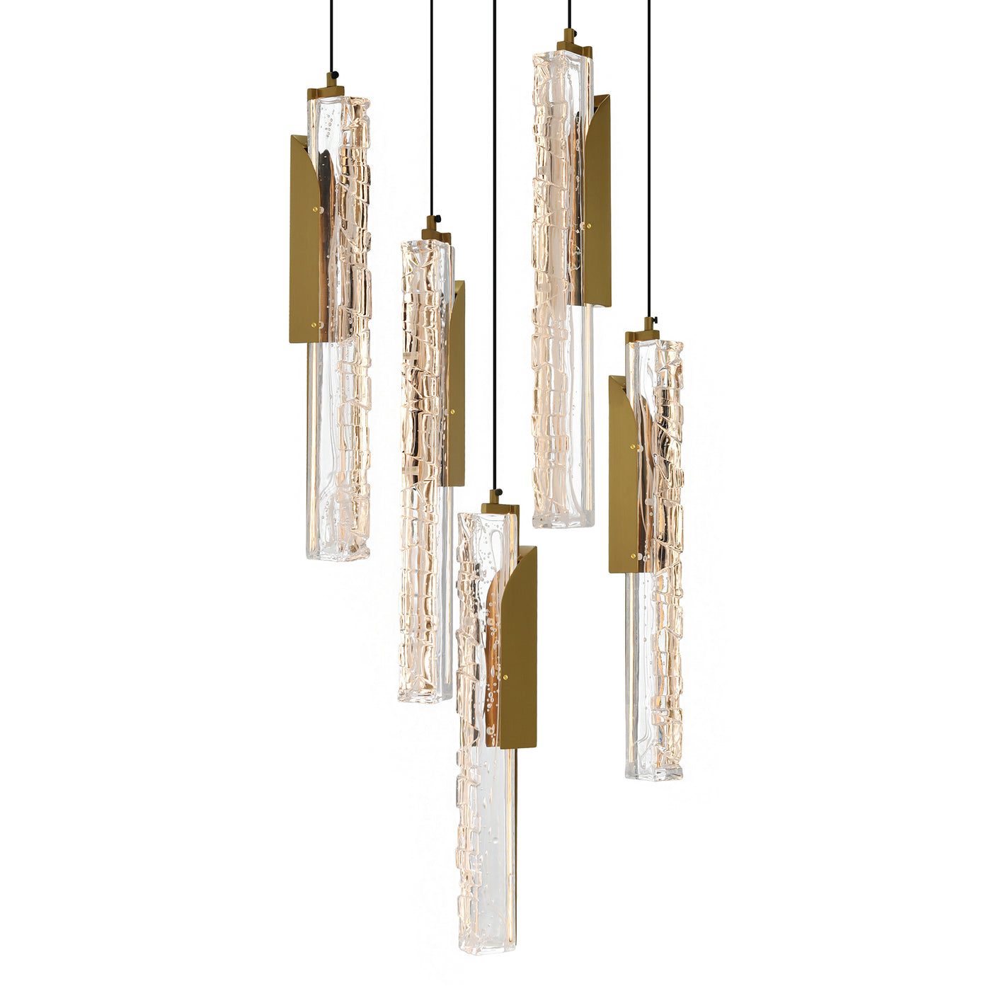 Valira Pendants Brass Integrated LED 12in