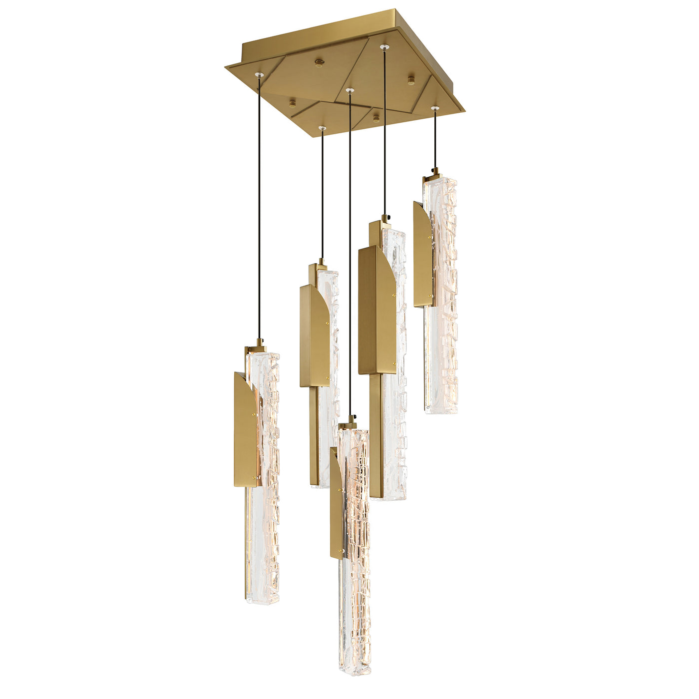 Valira Pendants Brass Integrated LED 12in
