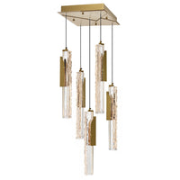 Valira Pendants Brass Integrated LED 12in