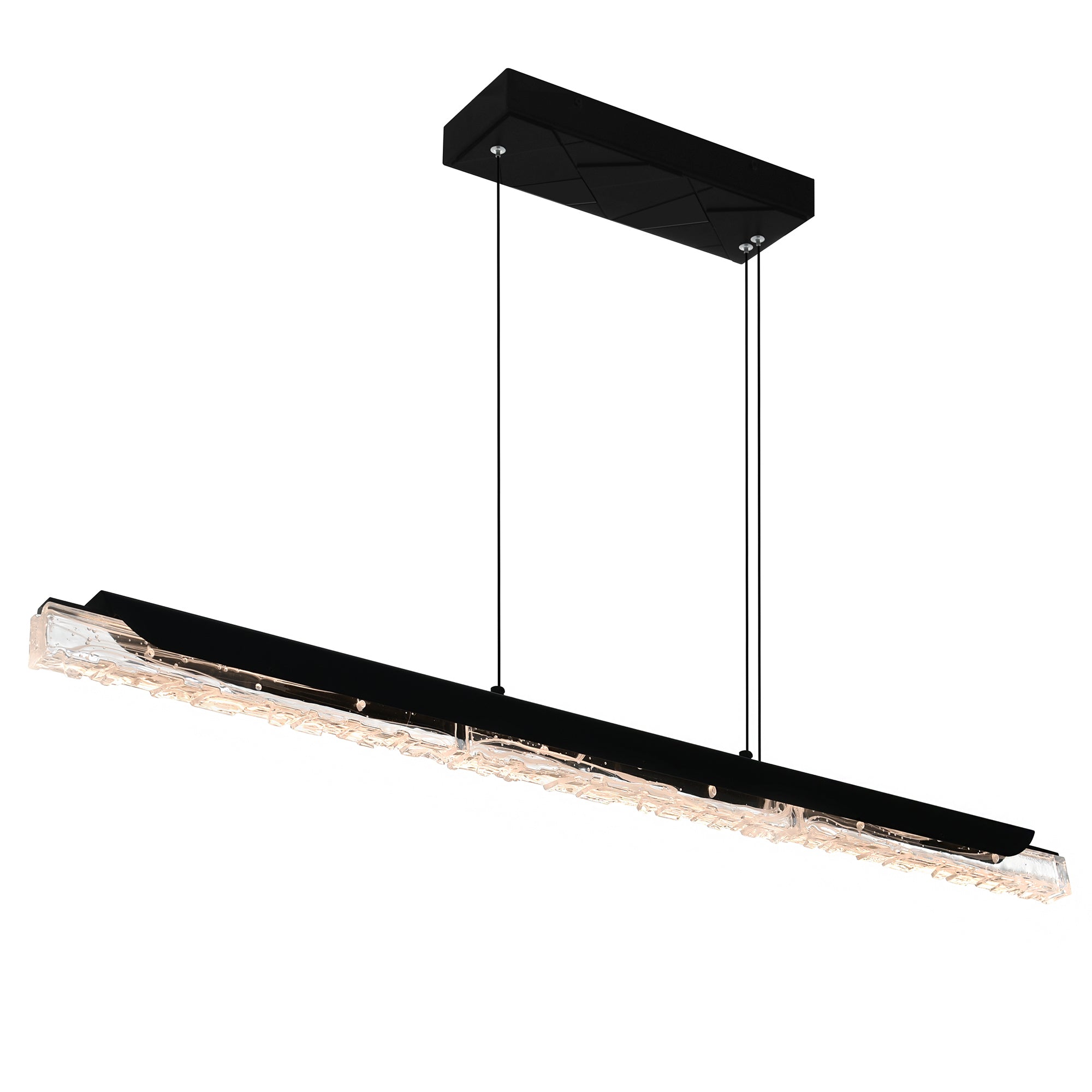 Valira Chandeliers Integrated LED Black 48in