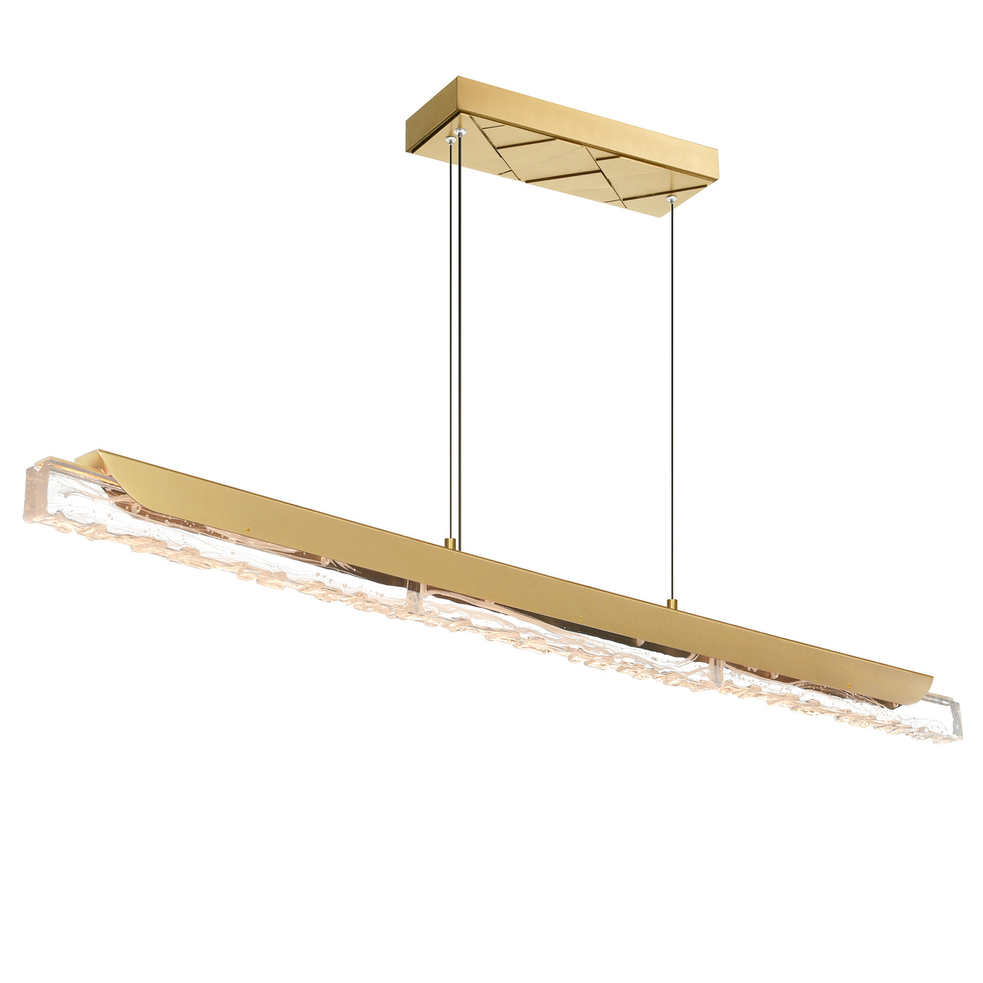 Valira Chandeliers Brass Integrated LED 48in