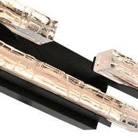 Valira Vanity Lights Black LED 35.5 Inch