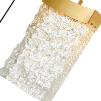 Lava Pendants Integrated LED Brass Glass