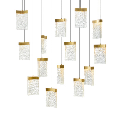 Lava Chandeliers Brass Handcrafted 48in LED