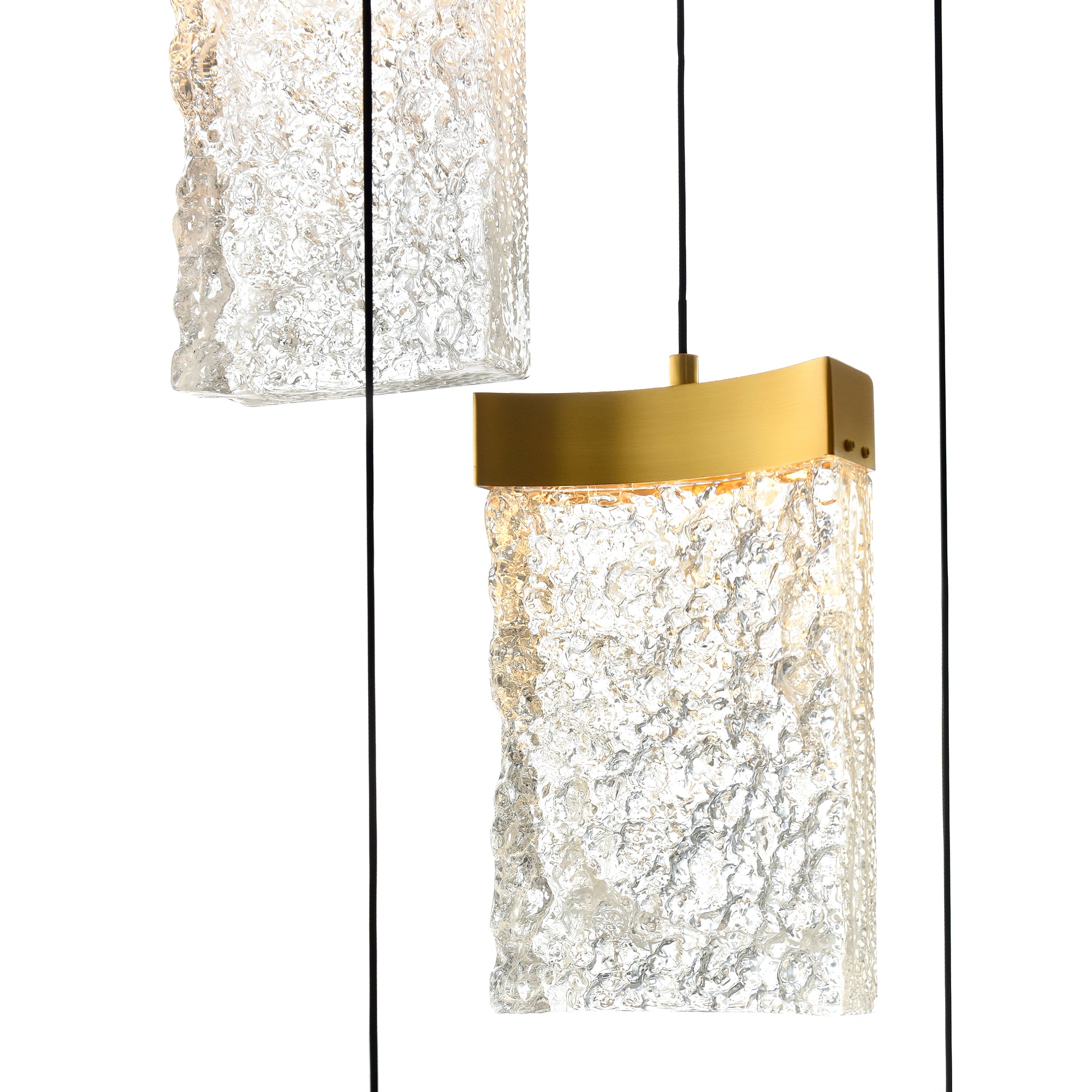 Lava Chandeliers Brass Handcrafted 48in LED