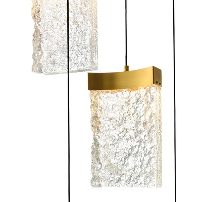 Lava Chandeliers Brass Handcrafted 48in LED