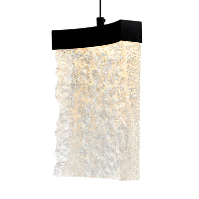 Lava Pendants Integrated 6in Black LED