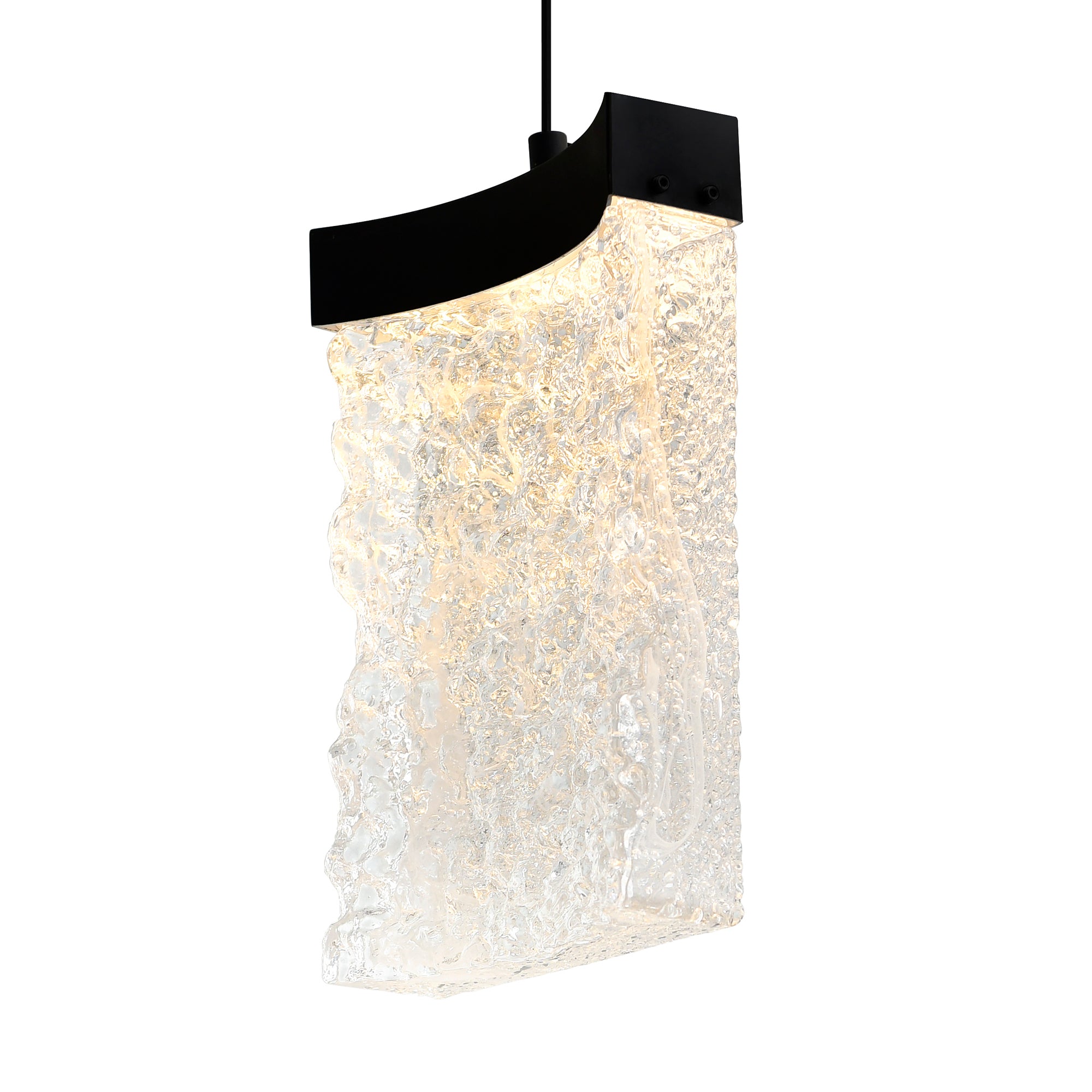 Lava Pendants Integrated 6in Black LED