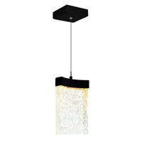 Lava Pendants Integrated 6in Black LED
