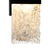 Lava Wall Lights 20in Black Handcrafted Glass