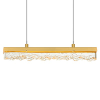 Stagger Chandeliers Brass Integrated LED 48in