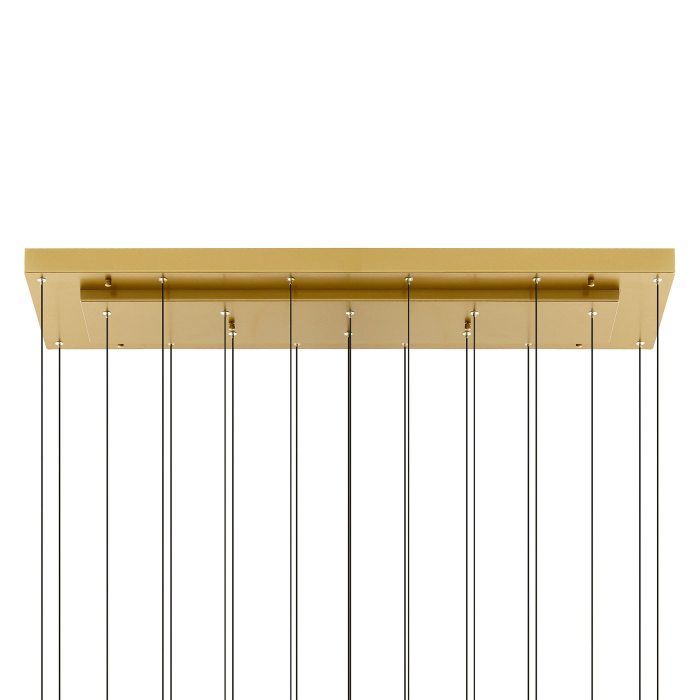 Stagger Chandeliers Brass Integrated LED 48in