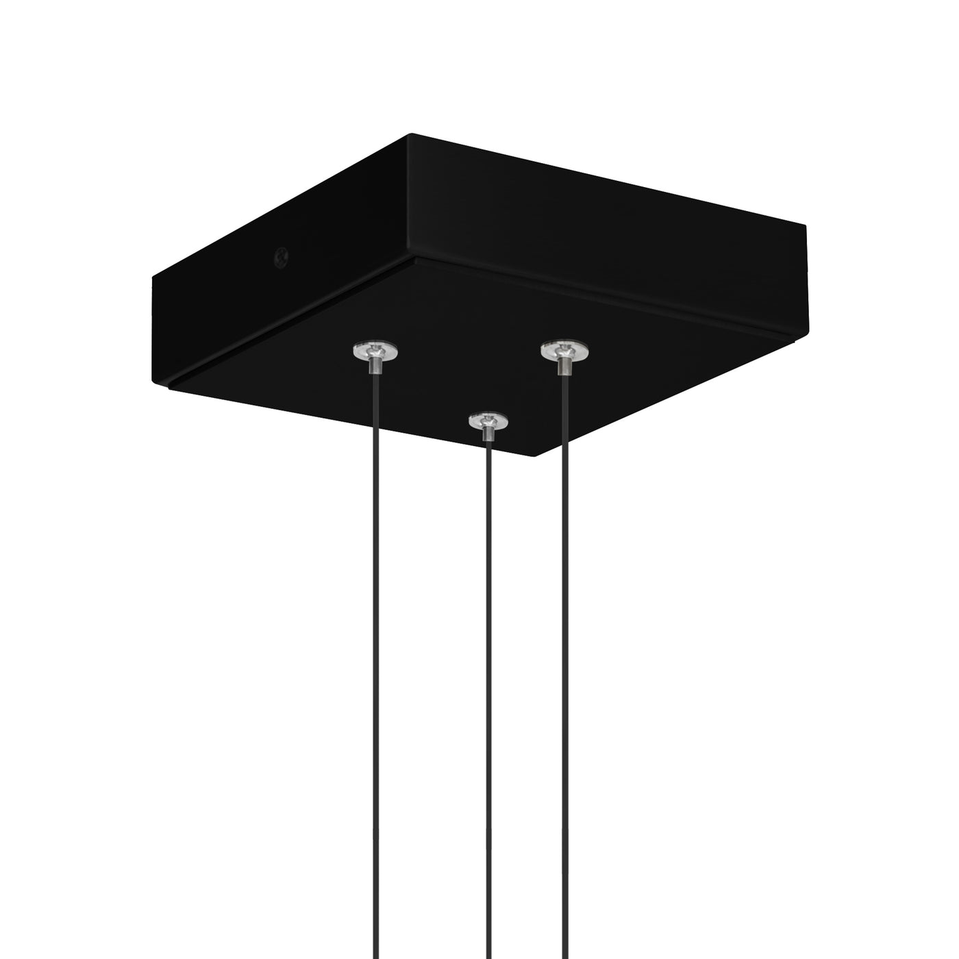 Stagger Pendants Black 6in LED Glass