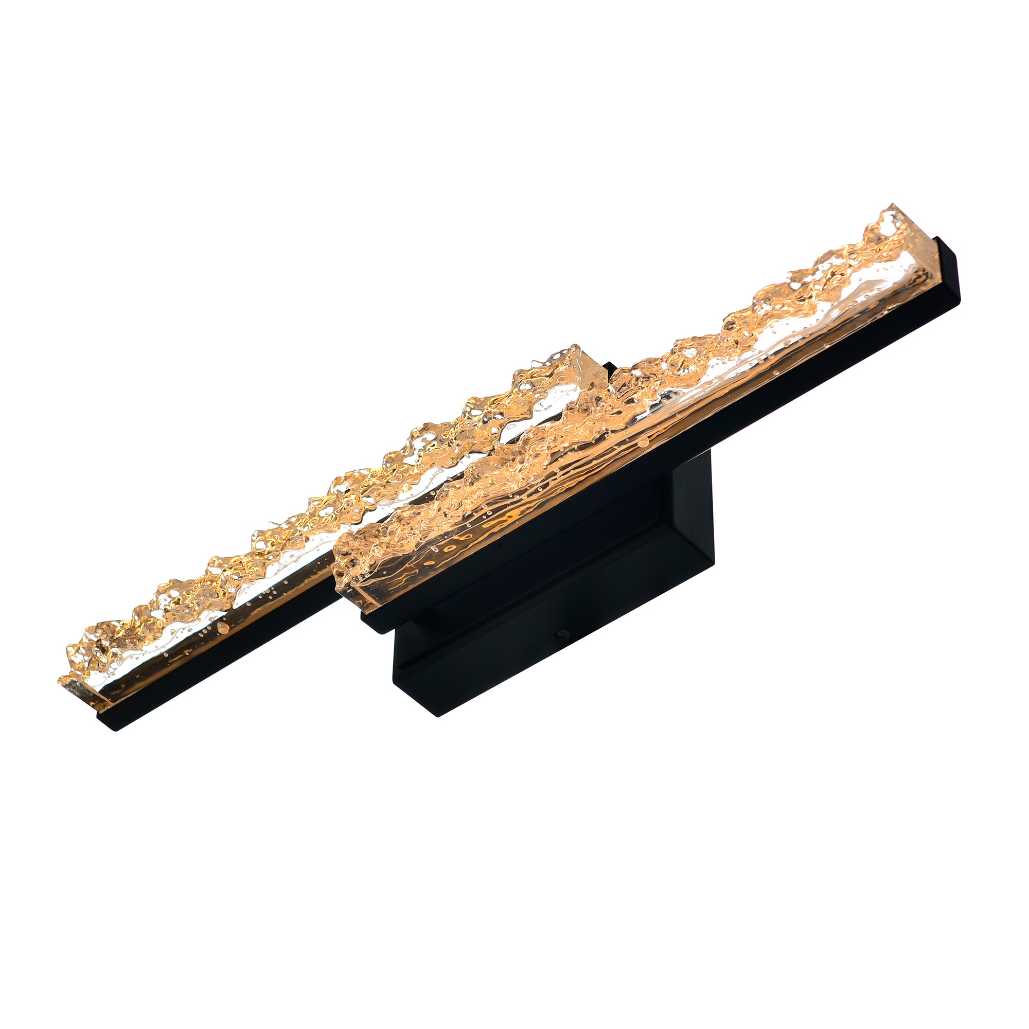 Stagger Vanity Lights Black 24in LED