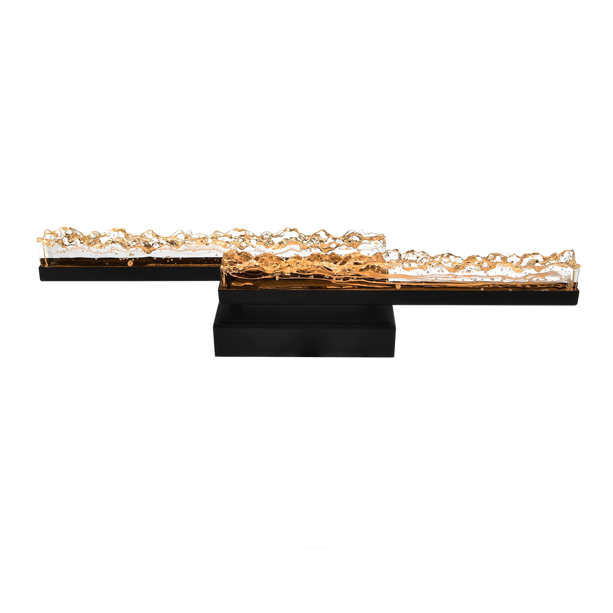 Stagger Vanity Lights Black 24in LED