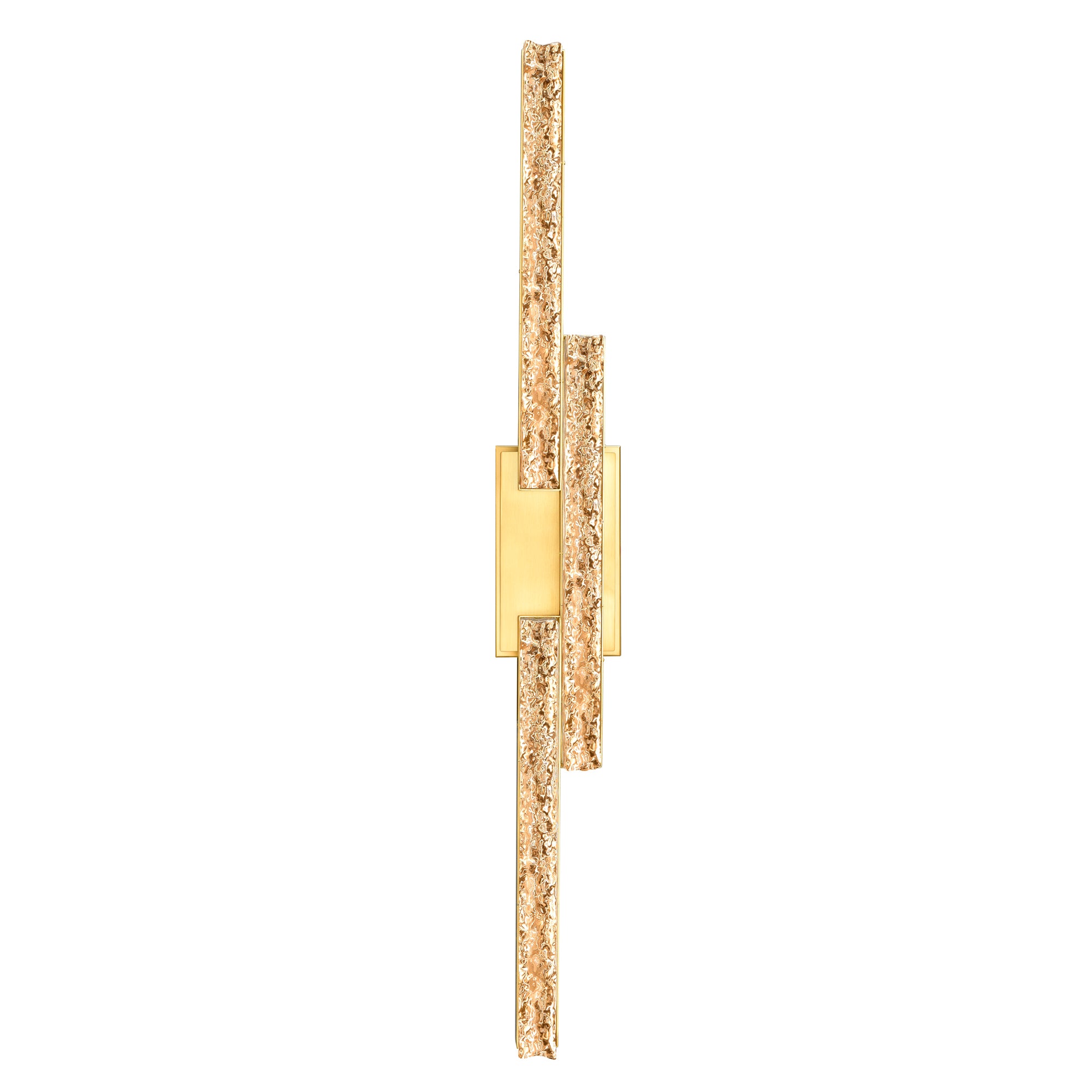 Stagger Vanity Lights Brass 36in Integrated LED