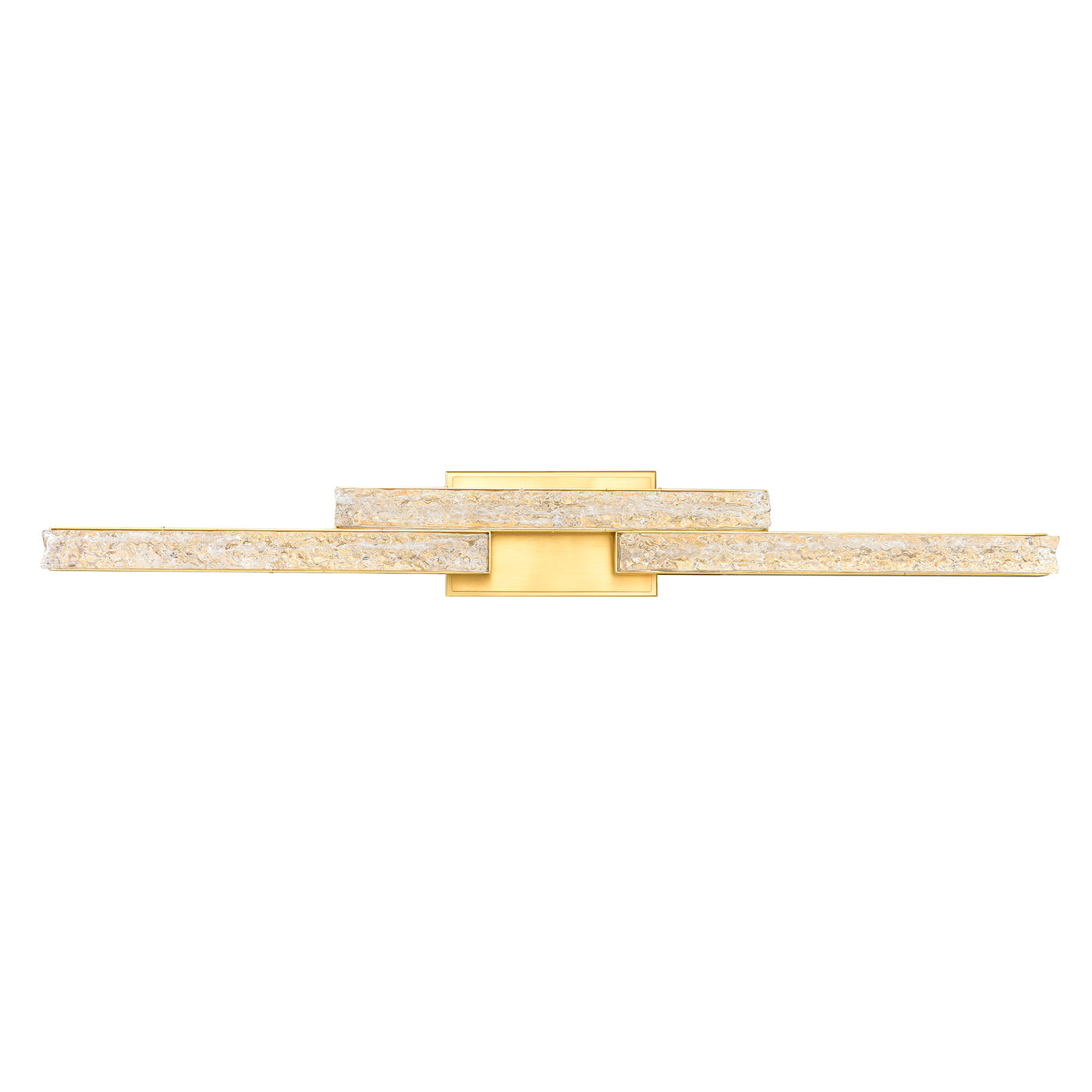 Stagger Vanity Lights Brass 36in Integrated LED