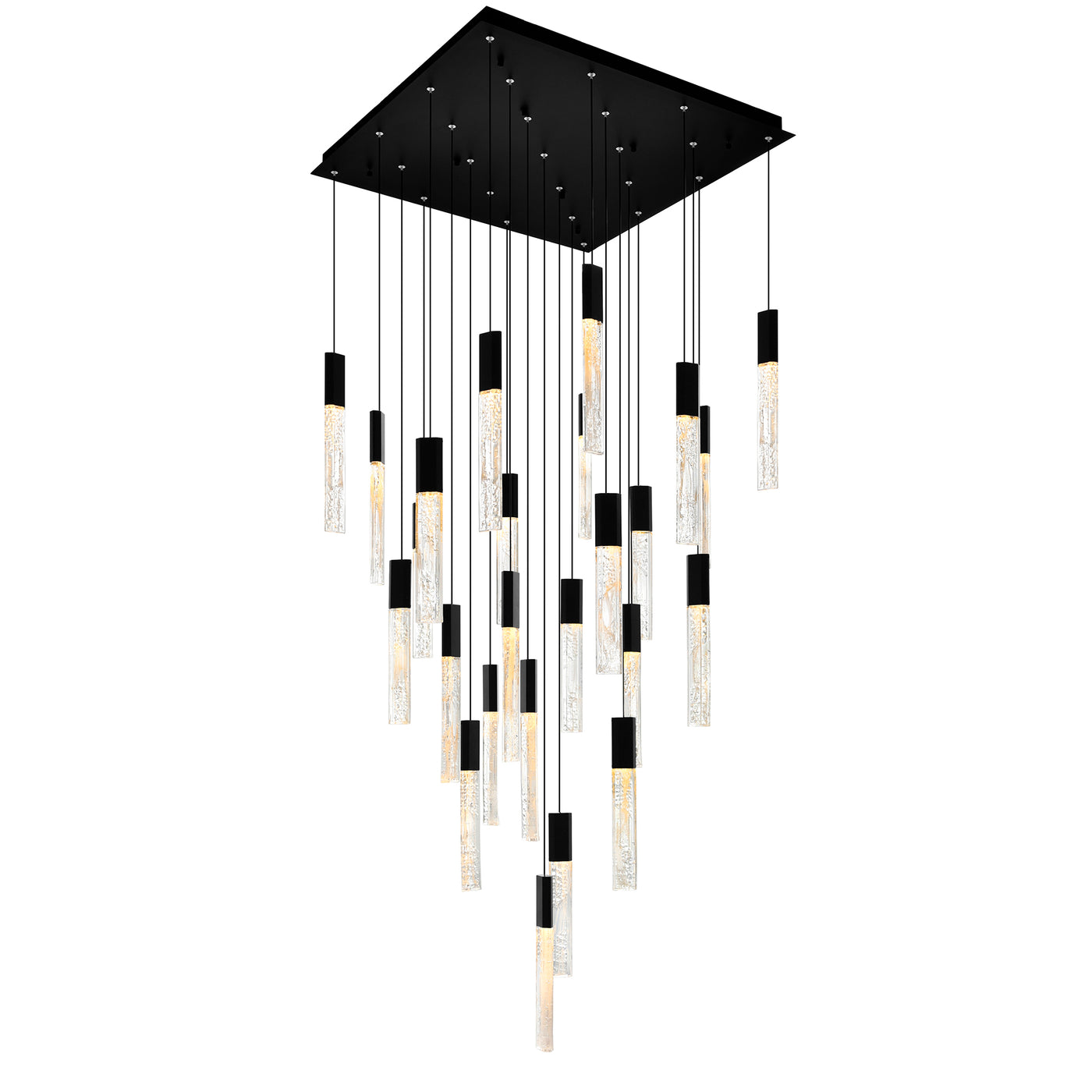 Greta Chandeliers LED 28in Black Finish