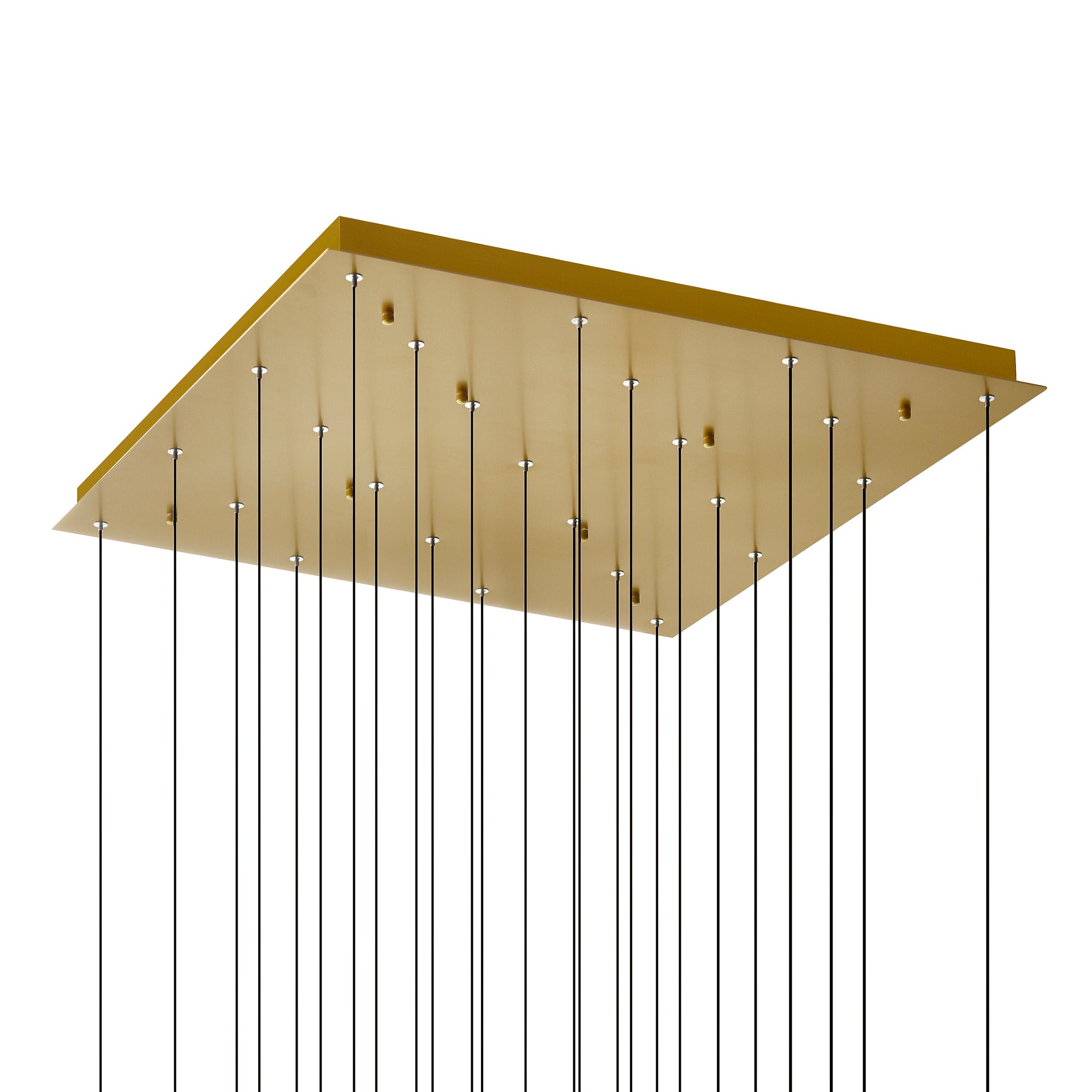 Greta Chandeliers 28in Brass LED Glass