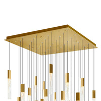 Greta Chandeliers Brass Handmade Glass