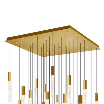 Greta Chandeliers Brass Handmade Glass