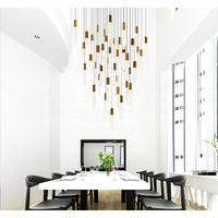 Greta Chandeliers Brass Handmade Glass